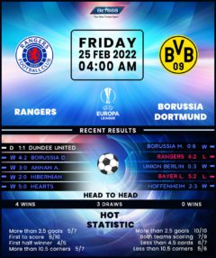 Rangers vs Borussia Dortmund