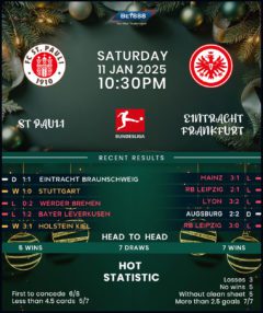 St. Pauli vs Eintracht Frankfurt