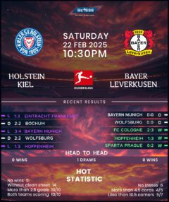 Holstein Kiel vs Bayer Leverkusen