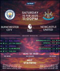 Manchester City vs Newcastle United