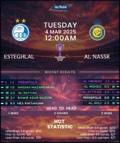 Esteghlal vs Al-Nassr