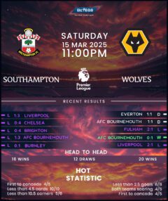 Southampton vs Wolverhampton Wanderers