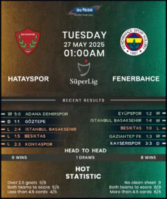 Hatayspor vs Fenerbahce